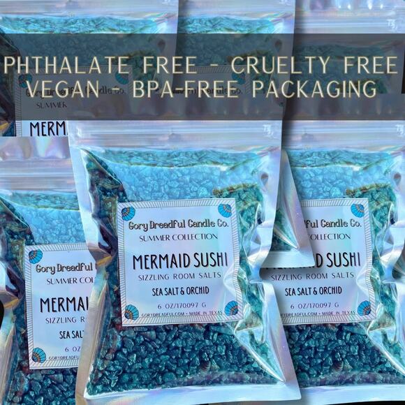 Mermaid Sushi Sizzling Room Salt Crystal Potpourri: Sea Salt & Orchid Scent - Picture 8 of 11